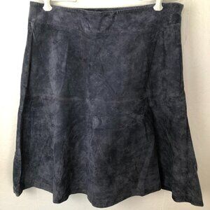 Elegant Gray Midi Skirt